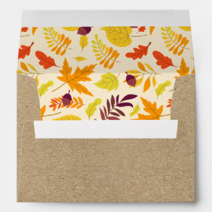 Fall Autumn Leaves Return Address Envelopes