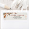 Fall Autumn Leaves Rustic  Wedding Return Address