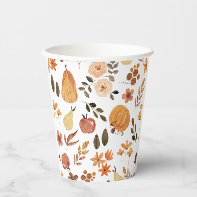 Fall/Autumn Paper cup (Front)