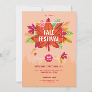 Fall / Autumn Party Flyer Template