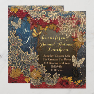 FALL AUTUMN PARTY INVITATIONS