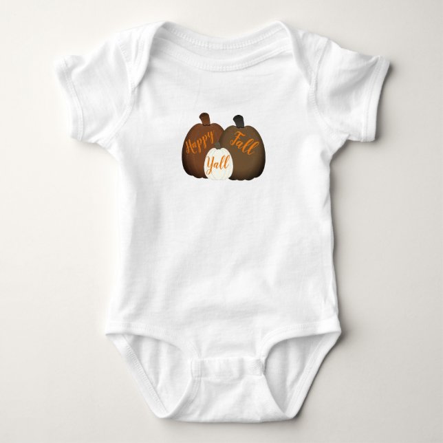 Fall/Autumn/Pumpkin  Baby Bodysuit (Front)