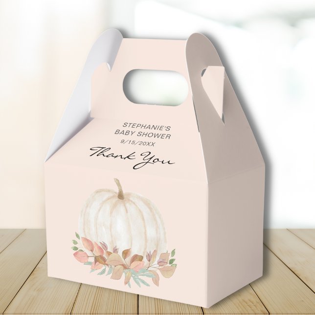 Fall Autumn Pumpkin Baby Shower Favour Box (Creator Uploaded)