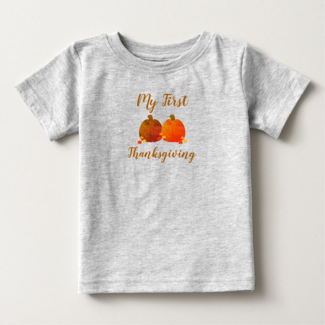Fall/Autumn/Pumpkin    Baby T-Shirt (Front)