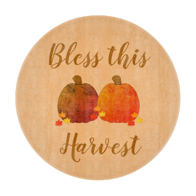 Fall/Autumn/Pumpkin Cutting Board (Front)