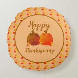 Fall/Autumn/Pumpkin  Round Cushion