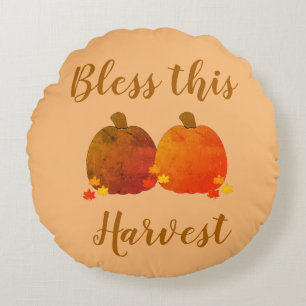 Fall/Autumn/Pumpkin Round Pillow