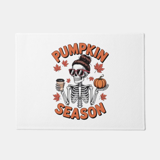 Fall Autumn Pumpkin Season Doormat (Front)