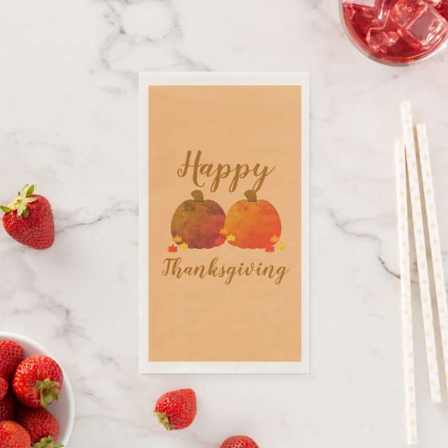 Fall/Autumn/Pumpkin/Thanksgiving Napkin (Insitu)
