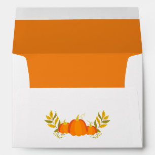 Fall Autumn Pumpkins Return Address Envelopes