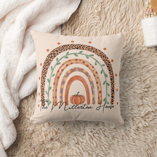 Fall Autumn Rainbow Cushion (Blanket)