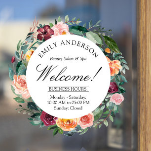 Fall Autumn Rose Flower Floral Wreath Business