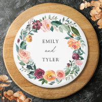 Fall Autumn Rose Flower Floral Wreath Wedding