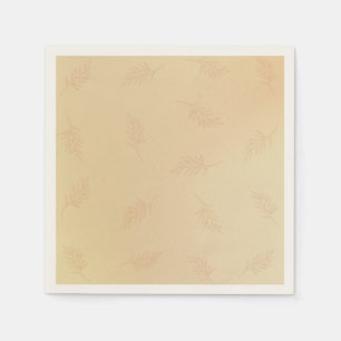 Fall Autumn Rust White Pumpkins Wedding Napkin