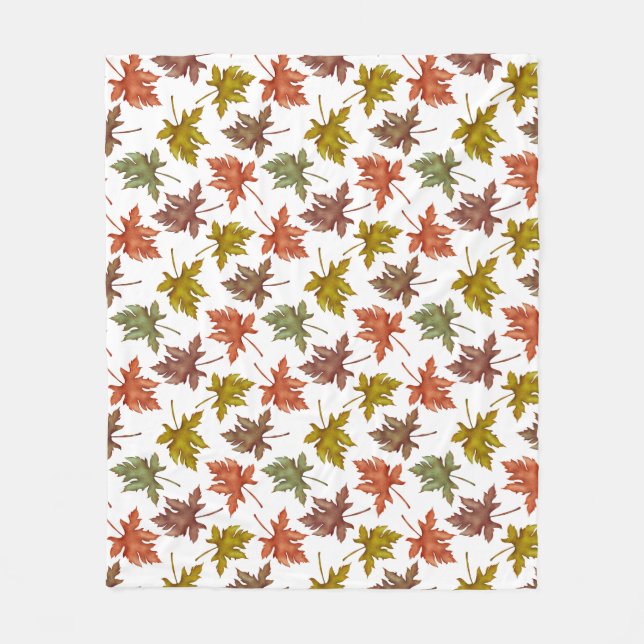 Fall Autumn Rustic Thanksgiving  Fleece Blanket (Front)