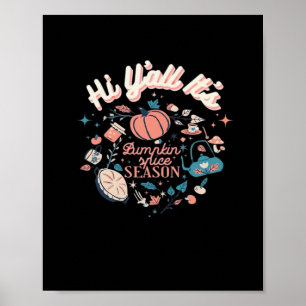 Fall Autumn Season Collection Y’all It’s Pumpkin S Poster