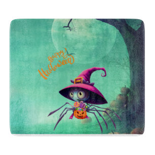 Fall/autumn/spider/witch/halloween Cutting Board