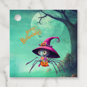 Fall/autumn/spider/witch/halloween Favour Tags