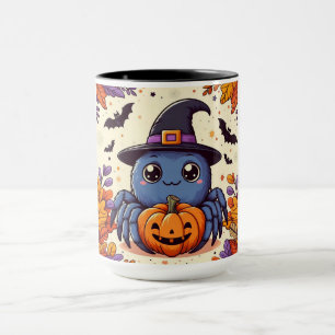 Fall/autumn/spider/witch/halloween Mug