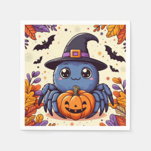 Fall/autumn/spider/witch/halloween Napkin