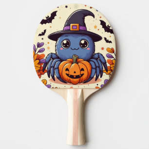 Fall/autumn/spider/witch/halloween Ping Pong Paddle