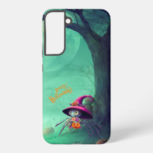 Fall/autumn/spider/witch/halloween Samsung Galaxy Case