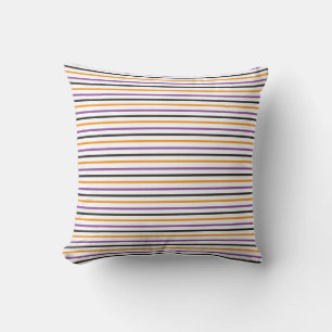 Fall / Autumn Stripes Multi colour Cushion