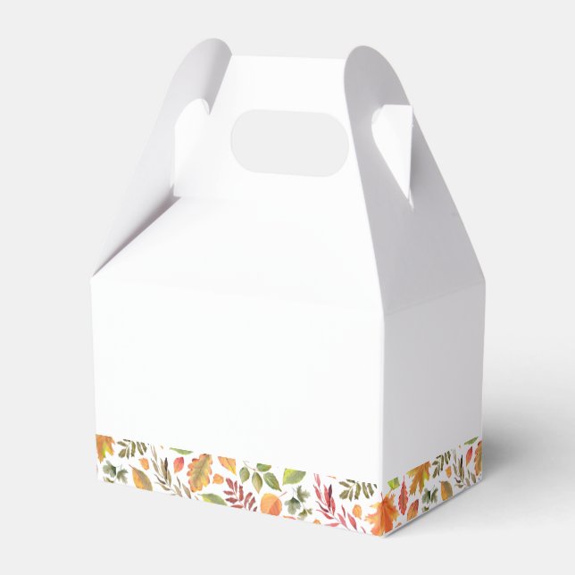 Fall/Autumn/Thanksgiving  Favour Box (Front Side)