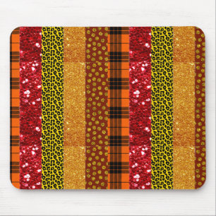 Fall Autumn Thanksgiving Harvest Leaves Falling Mouse Pad