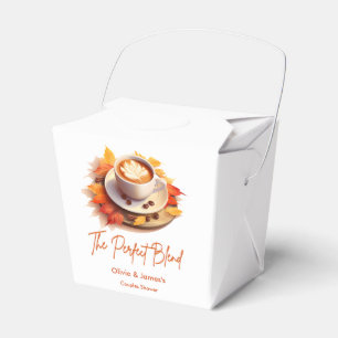 Fall Autumn The Perfect Blend Couples Shower Favour Box