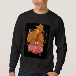 Fall Autumn Turkey Gamer Game Gaming Happy Thanksg Sweatshirt