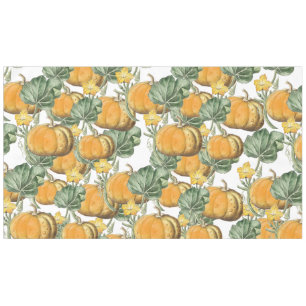 Fall Autumn Watercolor Vintage Pumpkins Tablecloth