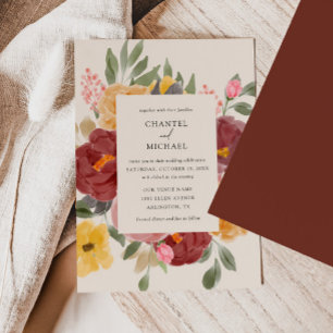 Fall Autumn Wedding   Invitation