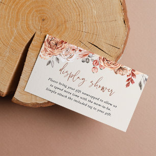 Fall Baby Shower Display Shower Enclosure Card