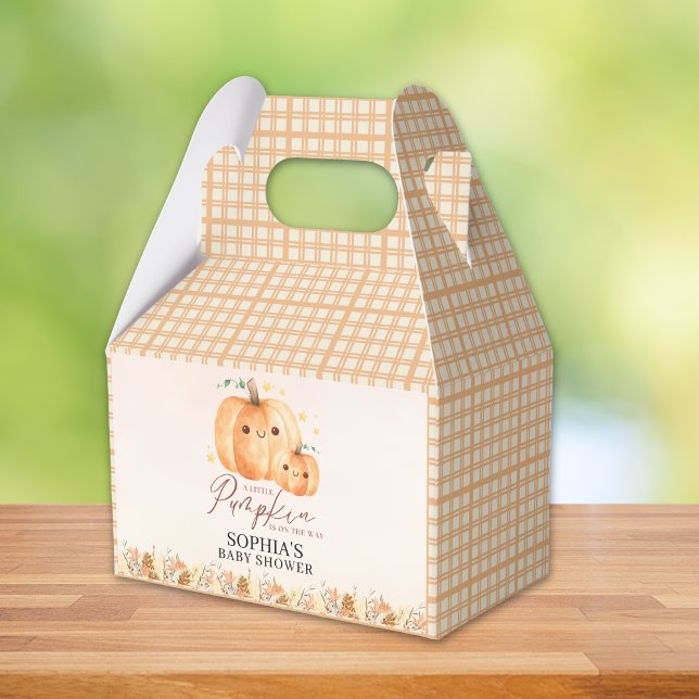 Fall Baby Shower Favor - "A Little Pumpkin  Favour Box (Creator Uploaded)