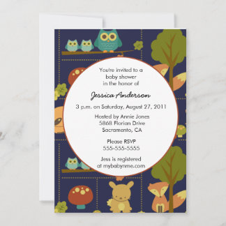 Fall baby shower invitation