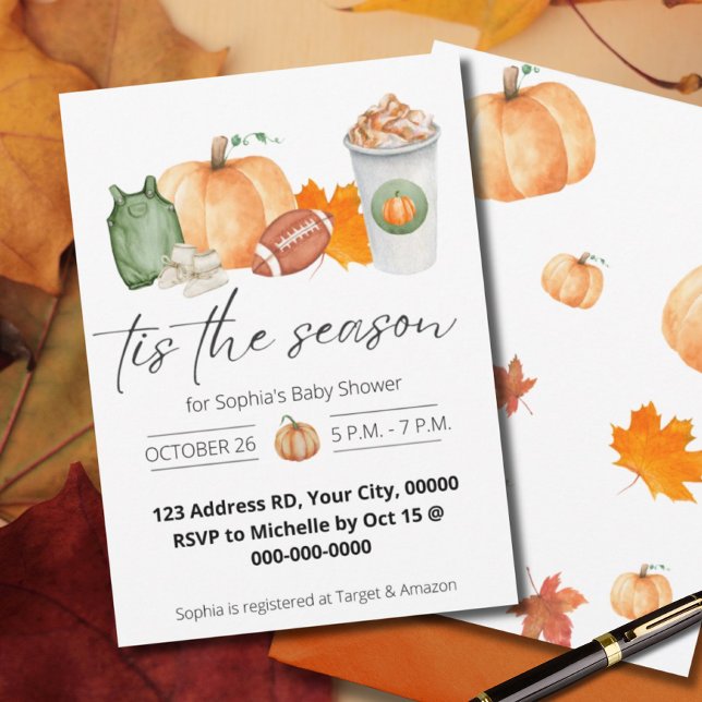 Fall Baby Shower, Little Pumpkin, Gender Neutral Invitation (Creator Uploaded)