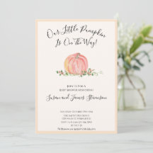 Fall Baby Shower Little Pumpkin Themed