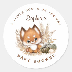 Fall Baby Shower Stickers