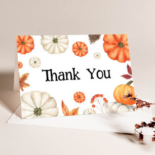 Fall Baby Shower Thank You Card