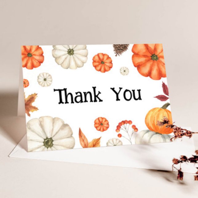 Fall Baby Shower Thank You Card (Creator Uploaded)