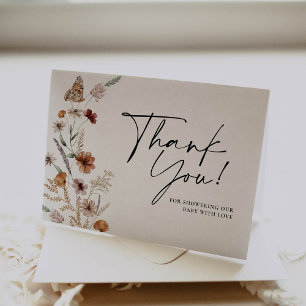 Fall Baby Shower Thank You Card