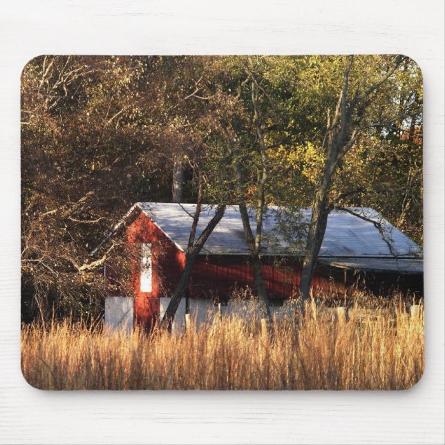 Fall Barn in Central Maryland Mouse Pad (Front)