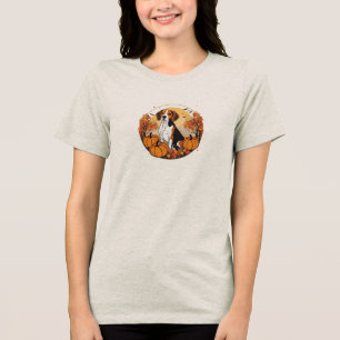 Fall Beagle t-Shirt Tri-Blend Shirt