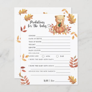 Fall bear - baby predictions and advice
