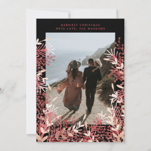 Fall Berries Christmas Holiday Photo Card