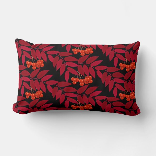 Fall Berries Throw Pillow (Front)