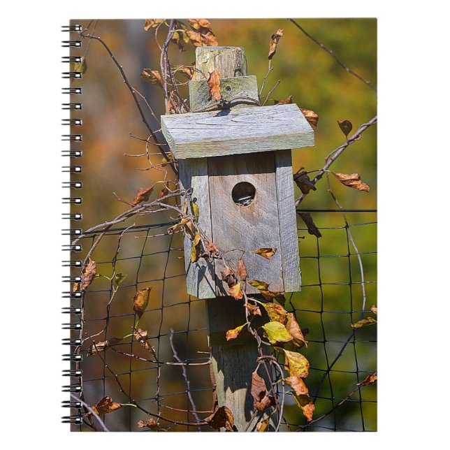 Fall Birdhouse Notebook (Front)