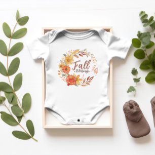 Fall Blessings, Fall Vibe Baby Shirt, Thanksgiving Bodysuit