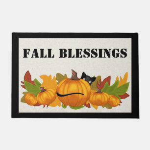 Fall Blessings Welcome Door Mat